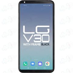 LG V30 Lcd with Touch + Frame Black (Refurbished)