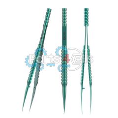 2UUL Curved Head Titanium Alloy Ultraprecise Tweezer