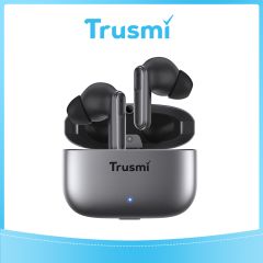 TRUSMI ENC Zinc Alloy Metal Wireless Headphones Gray