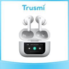 TRUSMI Semi-In-ear multifunctional wireless Headphones with LED screen White