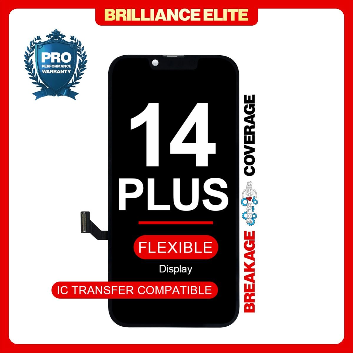 Brilliance Elite iPhone 14 Plus LCD With Touch Black Soft OLED
