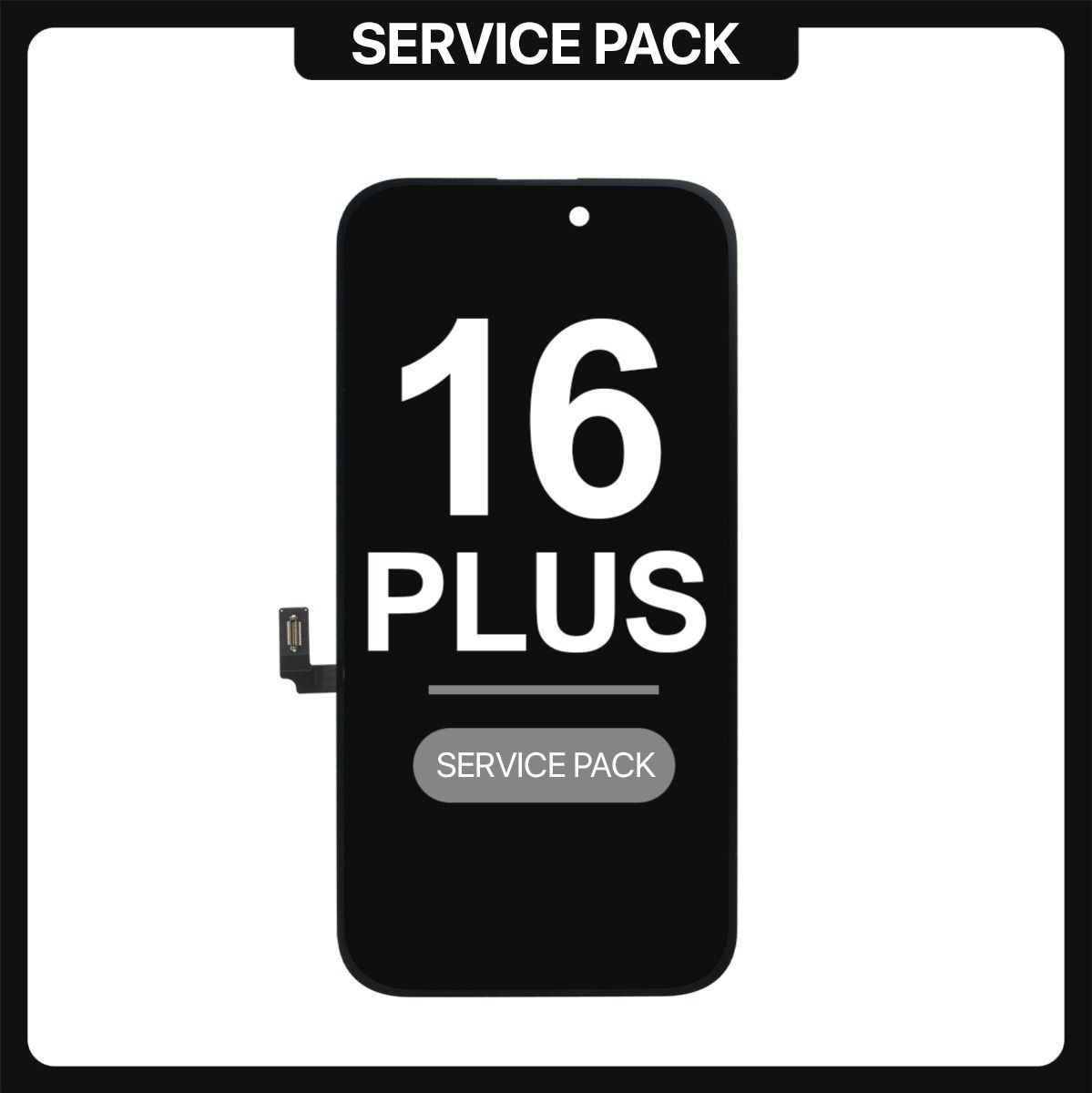 iPhone  16 Plus LCD with Touch Black SERVICE PACK