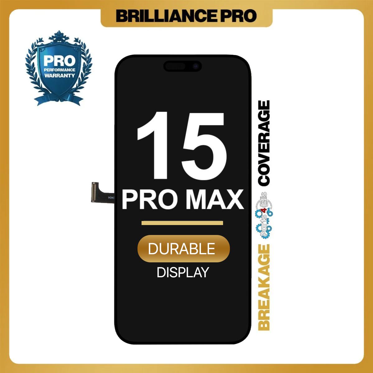 Brilliance Pro iPhone 15 Pro Max LCD with Touch Black HARD OLED